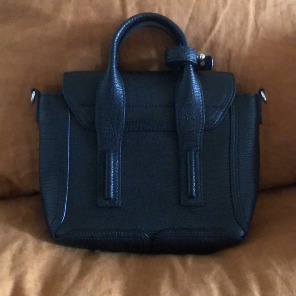 3.1 Phillip Lim Pashli Mini Satchel (in Black Textured Leather/Nickel Finish) - Picture 3 of 8